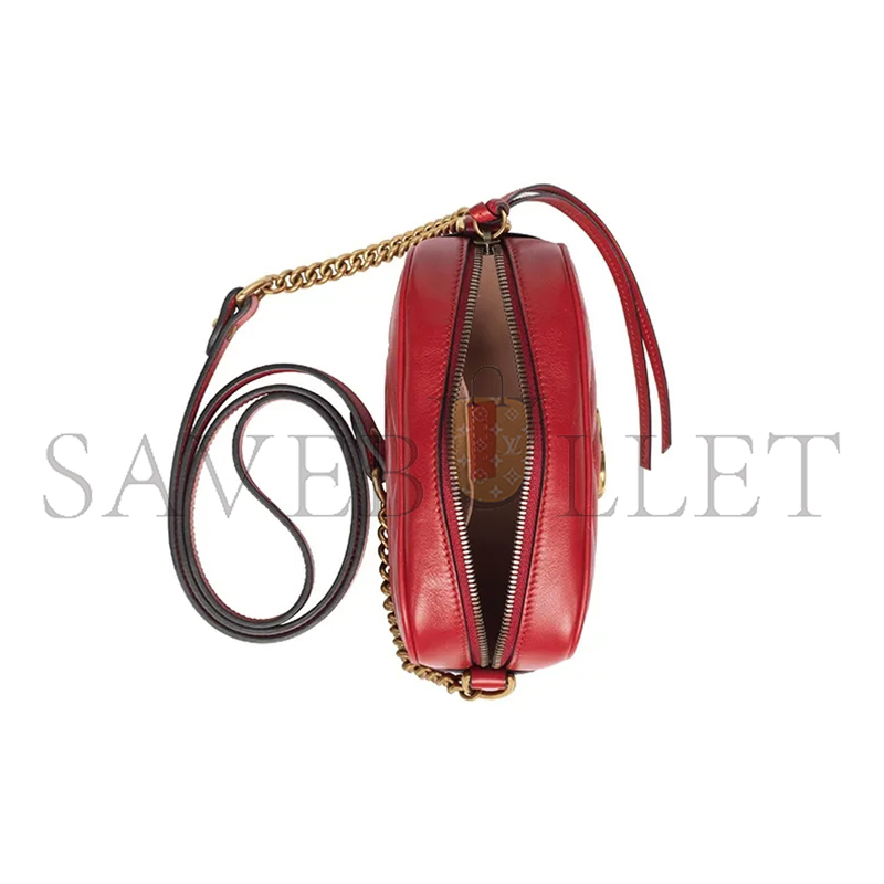 GUCCI GG MARMONT MATELASSÉ MINI CAMERA BAG 448065 (18*12*6cm)